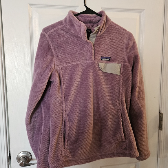 Patagonia Womens Lavender Snap T Fleece Jacket - Picture 2 of 5